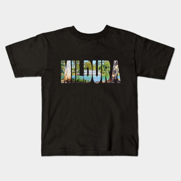 MILDURA - Victoria Australia Murray River Paddle Steamer Kids T-Shirt by TouristMerch